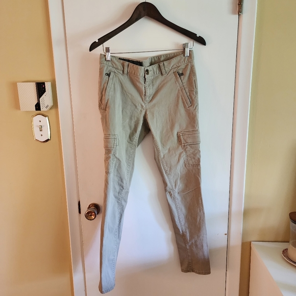 Armani Exchange Slim Cargo Pants in tan - Picture 2 of 9